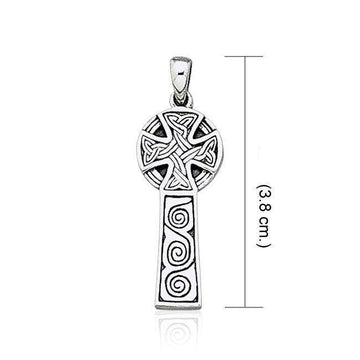Celtic Knot Spiral Sterling Silver Pendant  TP1091